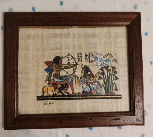 Papiro egizio autentico - papiro,