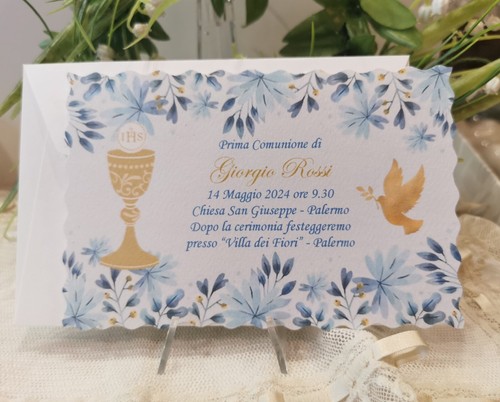 Invito prima comunione ragazzo - invito,