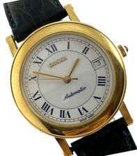 Orologio automatico Gucci 7200 34 mm Eta 2892-2 placcato oro