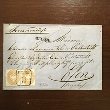 Fiume Raccomandata Tirolo Italiano Rara Busta Viaggiata