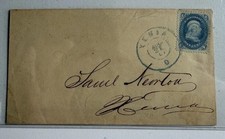 Lettera. USA 1850 1 centesimo