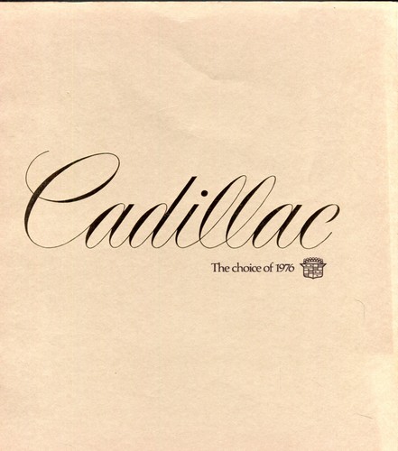 Brochure vendita cadillac - brochure,