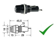 Portafusibile da pannello per