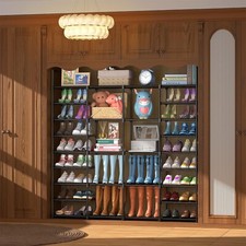 Scarpiera A 9 Livelli Grande In Metallo Per 64-72 Paia Di Scarpe Con Ganci