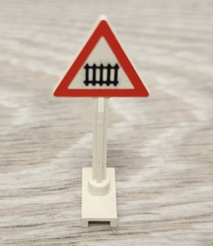Lego 649p01 white road - 649p01, sign