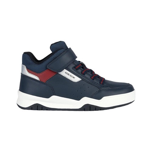 Geox sneakers alta blu - blu, rosso