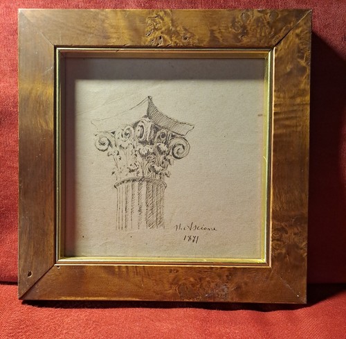 Disegno antico capitello - disegno,