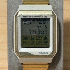 Orologio digitale Casio VDB-200 oro banca dati touch screen protezione memoria 200 FUNZIONANTE