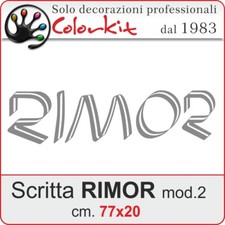 Adesivo rimor mod 77x20 - adesivo,