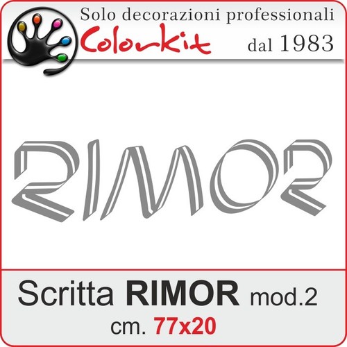 Adesivo rimor mod 77x20 - 2, cm.