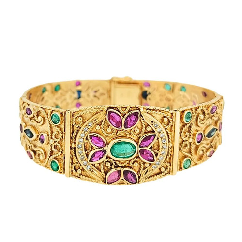 Bracciale rubini smeraldi - bracciale,