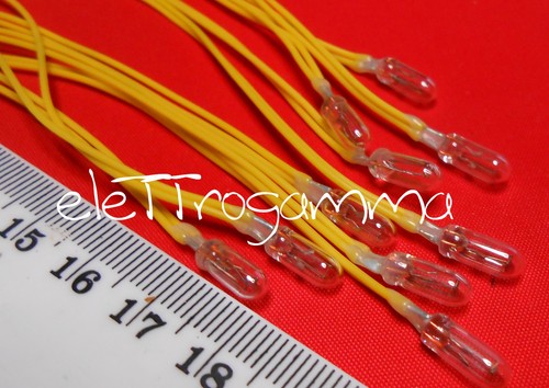 10pz micro lampada spia - x,