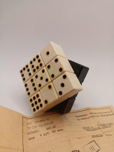 Cubo rubik vintage domino - di,
