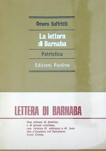 Lettera barnaba - lettera, di