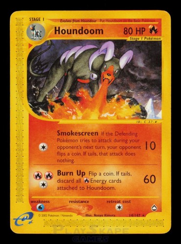 Pokemon card houndoom 147 - pokemon, 14/147