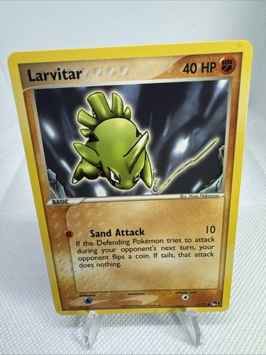Carta promo pokémon larvitar - promo,