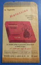 Matossian  - sigaretta - tabacs & cigarettes dall'Egitto - bustina pubblicitaria