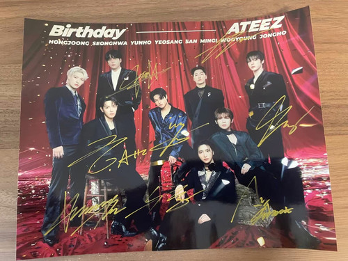 Foto autografa ateez firma - foto,