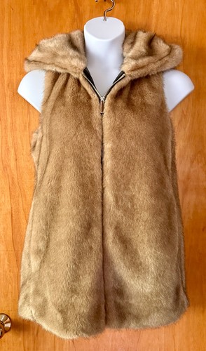Gilet lungo con - , cappuccio