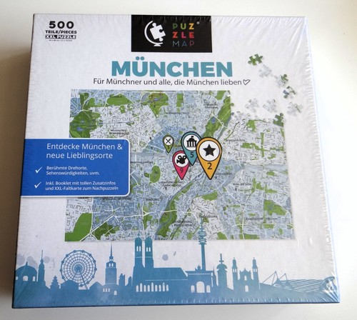 Xxl puzzle mappa monaco 500 - xxl,