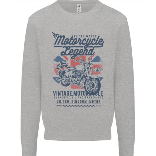 Felpa uomo chopper moto - felpa,