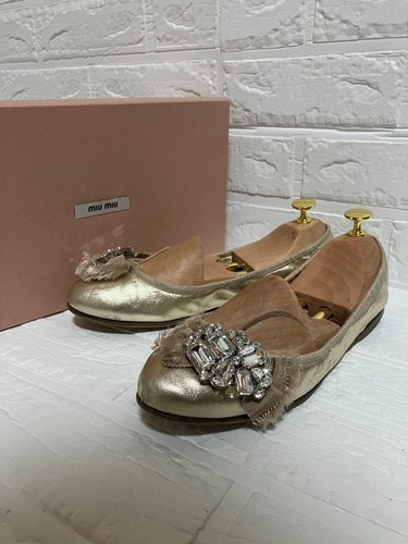 Miu scarpe piatte - piatte, bijou