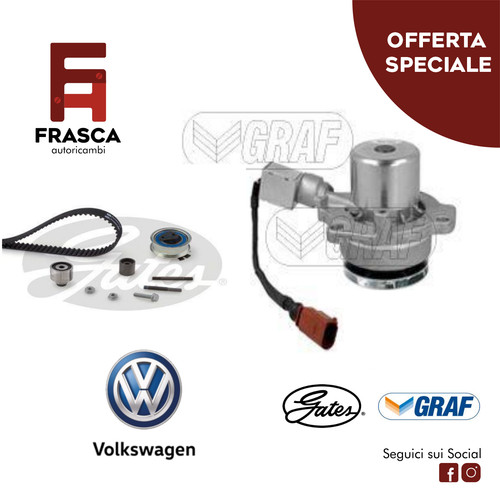 Kit distribuzione gates pompa - distribuzione,