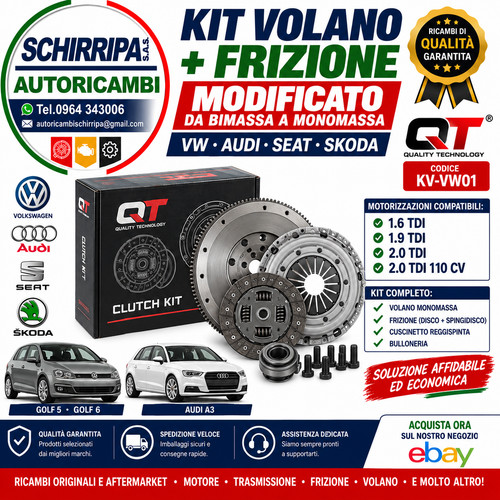 Kit frizione volano monomassa - kit,