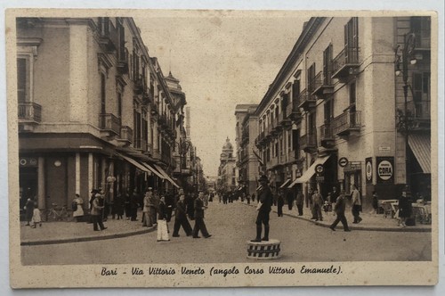 Cartolina bari via vittorio - cartolina,