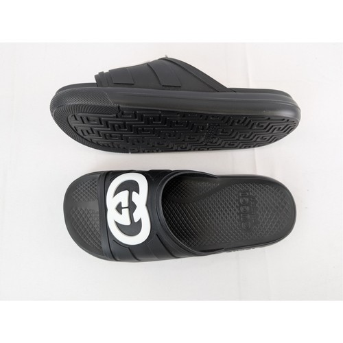 Ciabatta gucci pursuit logo - gucci, in
