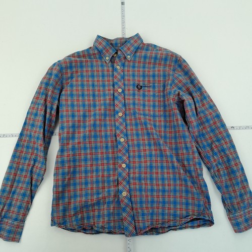 Camicia fred perry blu medio - camicia,