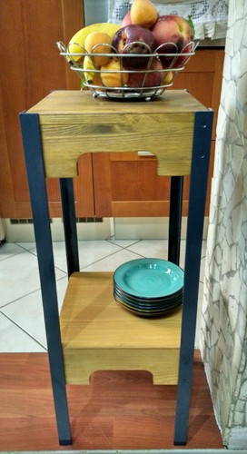 Tavolino ferro legno - tavolino,
