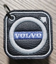 Portachiavi Ricamato Volvo in Ecopelle