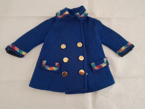 Cappotto panno blu bambole - cappotto,