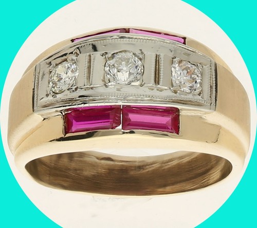 Anello uomo antico - , diamante