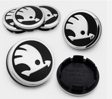 4 TAPPI COPRIMOZZO SKODA 56mm - 68mm 4 MISURE