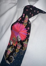 Splendida cravatta in seta