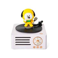 BTS Bt21 Official Authentic CHIMMY TURNTABLE BLUETOOTH SPEAKER Home Decor