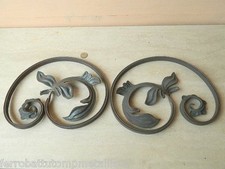 coppia rosoni pannelli forgiati in ferro battuto per barriere fai da te IN.681/6