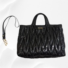 Autentica borsa a tracolla Miu Miu manico superiore borsa a mano tote bag in ...