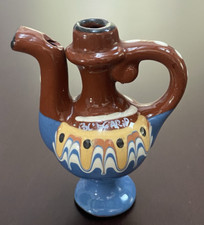 BROCCA FISCHIETTO IN CERAMICA SOUVENIR BULGARIA ALTEZZA 9 cm CIRCA