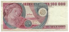 100000 lire banca italia - lire,