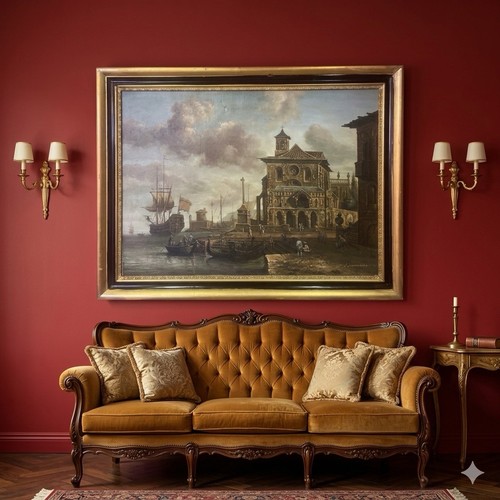 Quadro grande dipinto olio - quadro,