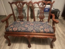 Settee vintage in mogano