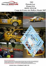 Decals ref 1161 bmw 325i - 1/43,