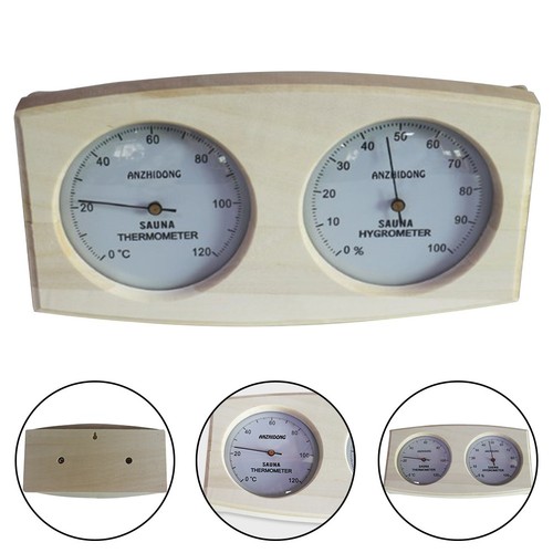 Termometro legno igrometro - in,