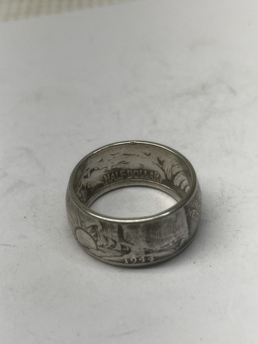 Anello moneta argento mezzo