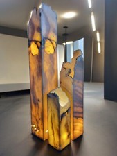 Lampada Da Terra In Onice