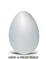 UOVA POLISTIROLO 12 x 8,5 cm