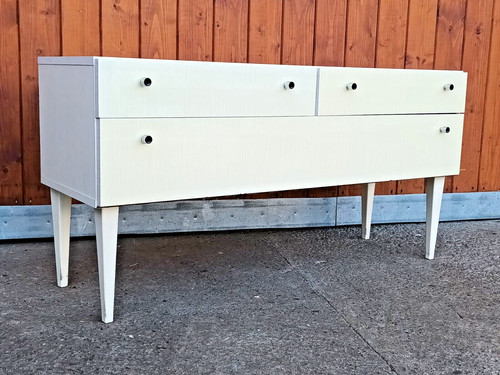 Credenza bassa vintage - , bianca